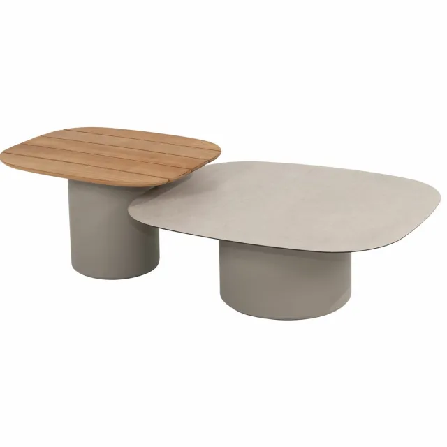 4 Seasons Outdoor Taste by 4 Seasons Demi loungetafels 50x60 cm en 70x80 cm cloud - set van 2