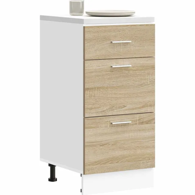 vidaXL Onderkast Lyon 40x46x81,5 cm bewerkt hout sonoma eikenkleurig