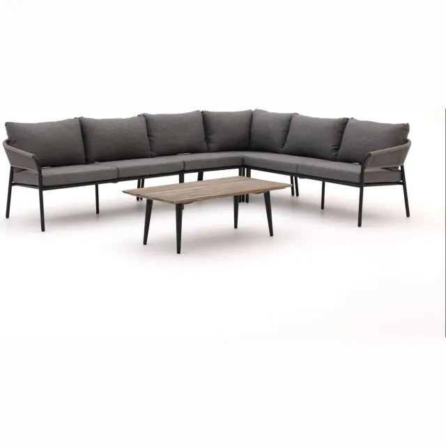 Bellagio tuinmeubelen Bellagio Nova Siri/ROUGH-K hoek loungeset 5-delig Bruin