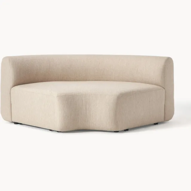 Westwing Collection Ronde hoekmodule Sofia Beige