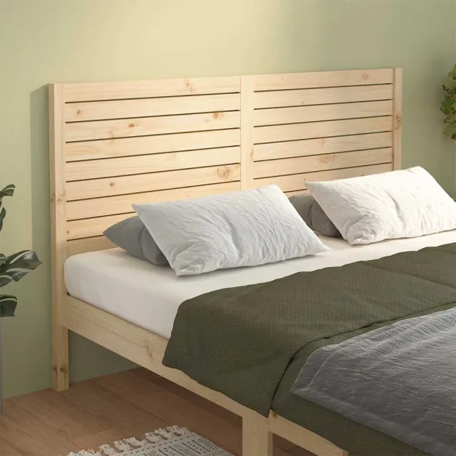 vidaXL Hoofdbord 126x4x100 cm massief grenenhout Bruin
