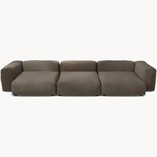 vetsak Modulaire outdoor bank Vetsak (4-zits) Taupe
