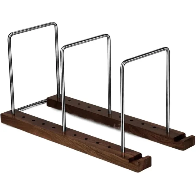 longziming Platenrek - Vinylhouder - Muziekopbergmeubel - Verstelbaar Ontwerp - Draagbare Constructie - Massief Walnotenhout - Retro Minimalistisch - Ruimtebesparend - Snelle Toegang - 1 Stuk Retro / minimalistisch (natuurlijke walnoot)