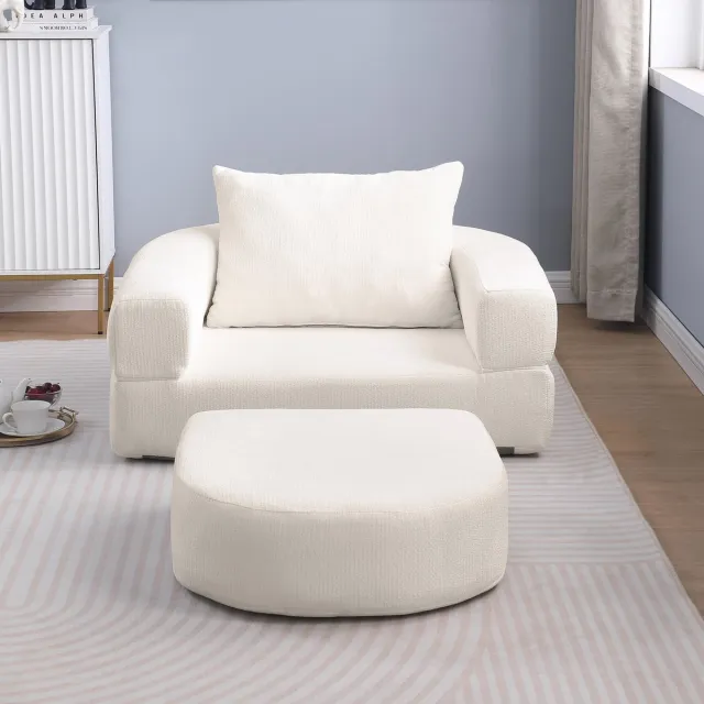 HAUSS SPOLE Hoekbank - Modulaire Sectionele Bank - Omkeerbaar En Flexibel - Voor Woonkamer En Appartement - Chenille Beige