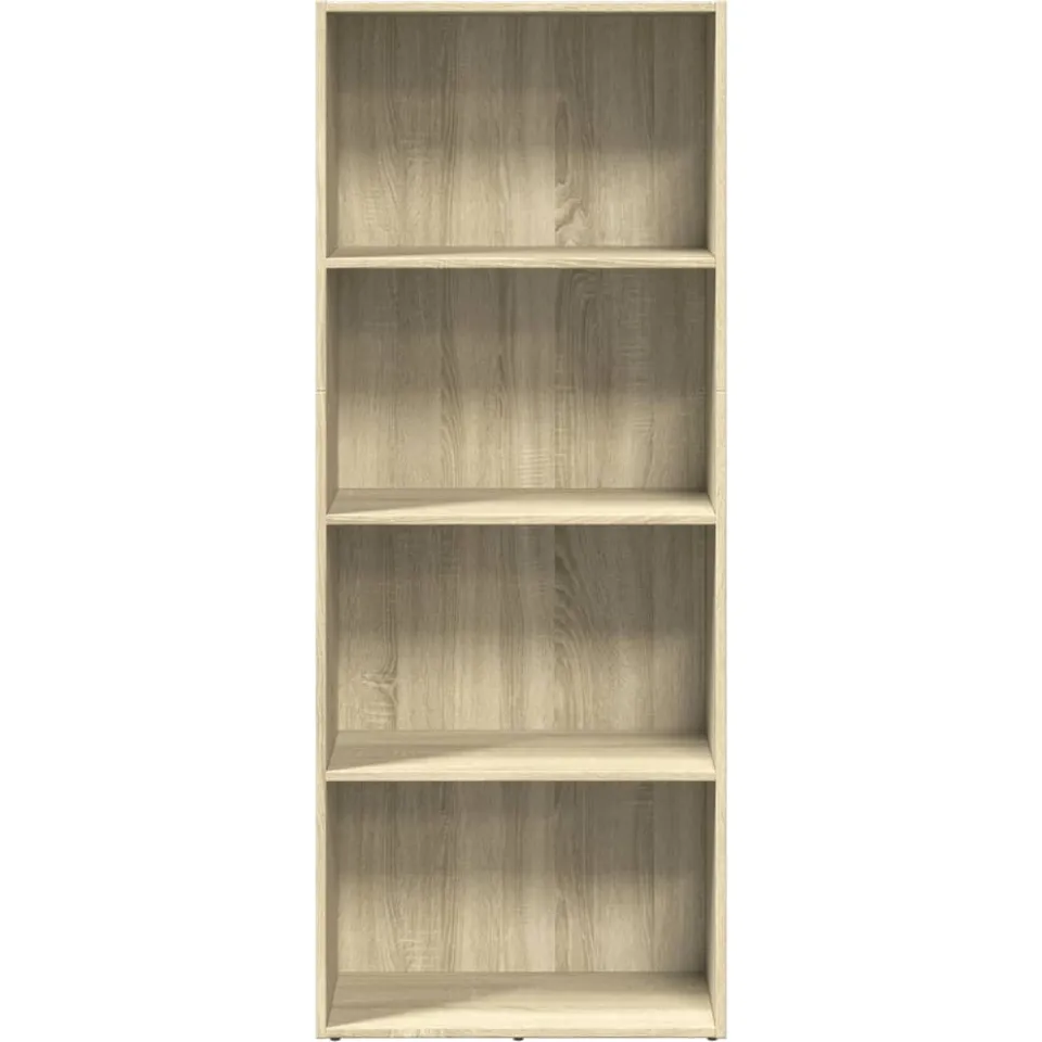 vidaXL Boekenkast 60x30x152 cm bewerkt hout sonoma eikenkleurig, foto 3