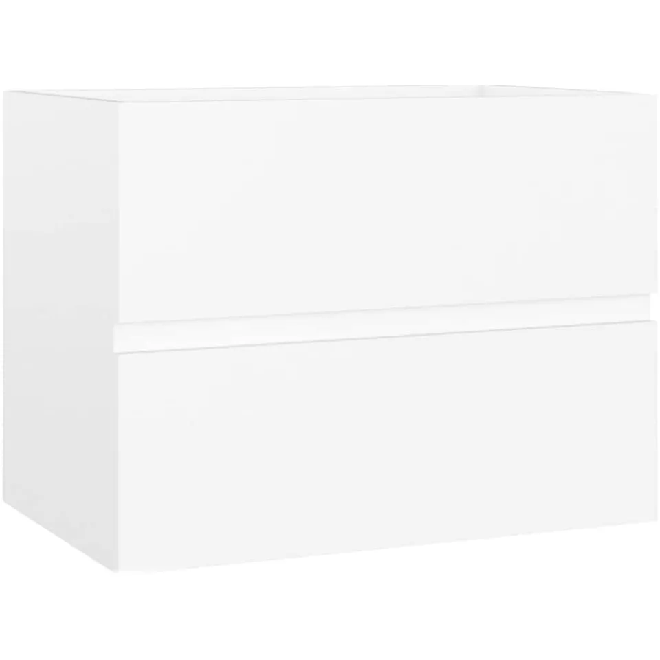 vidaXL Wastafelkast 60x38,5x45 cm bewerkt hout wit