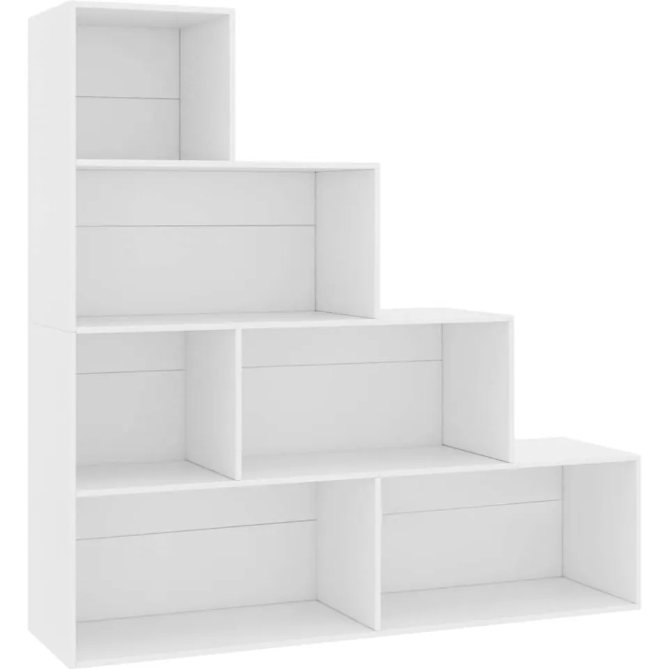vidaXL Boekenkast/kamerscherm 155x24x160 cm bewerkt hout wit, foto 3