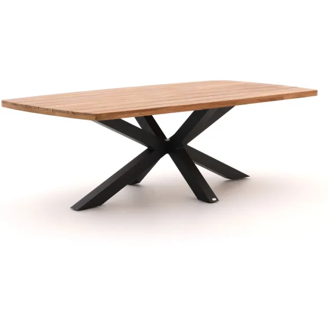 Bellagio tuinmeubelen Bellagio Induno Deens Ovaal dining tuintafel 240x120cm Bruin