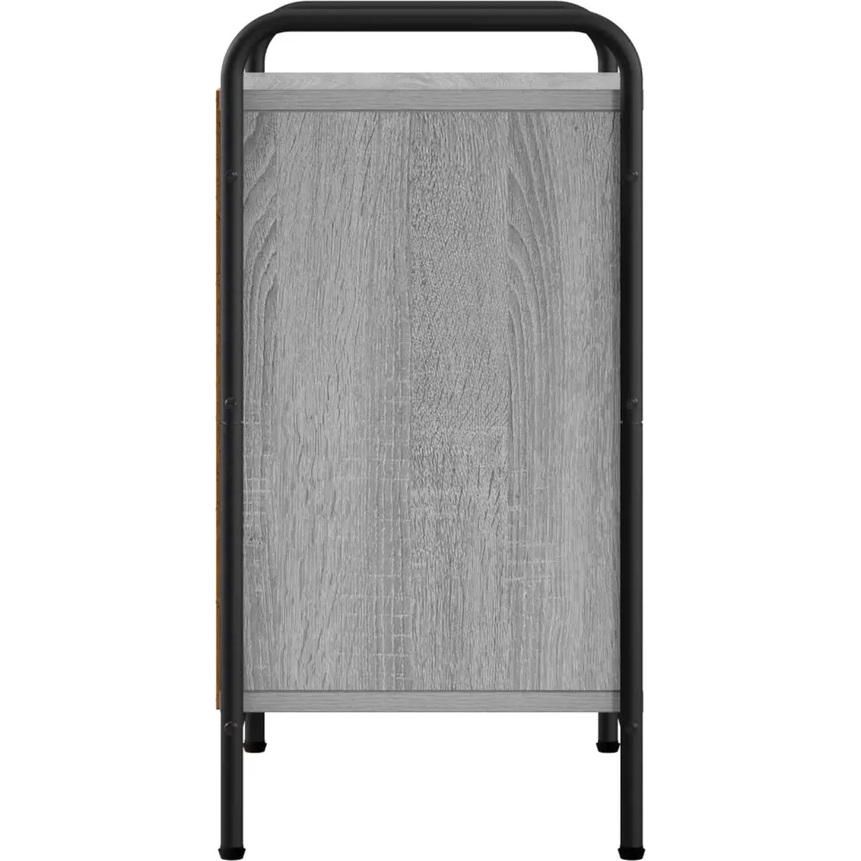 vidaXL Nachtkastje Grijs Sonoma 40 x 30 x 60 cm Bewerkt hout, foto 4