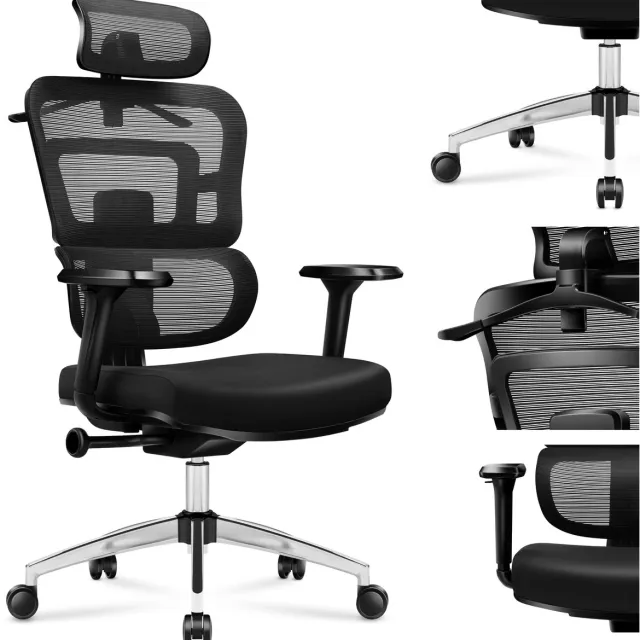 Mark Adler Expert 4.9 - Ergonomische Bureaustoel - Mesh - Zwart