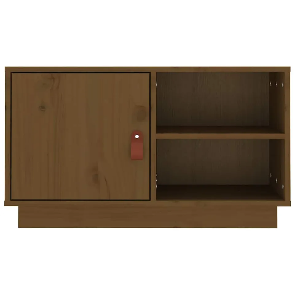 vidaXL Tv-meubel 70x34x40 cm massief grenenhout honingbruin bruin, foto 4