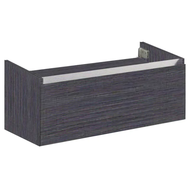 Sanilux Trendline onderkast 1 lade antraciet eik 120 cm