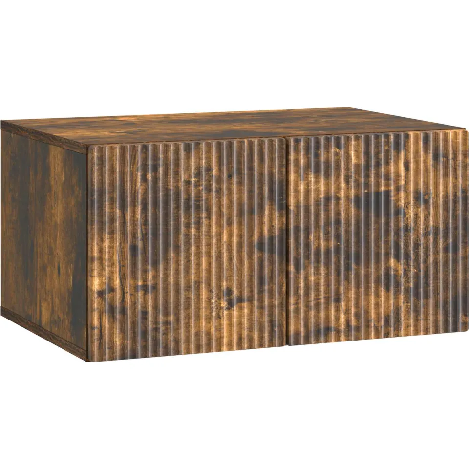 vidaXL Wandbeugel TV-kast 59,5 x 41 x 30 cm Gerookt eiken Bewerkt hout, foto 3