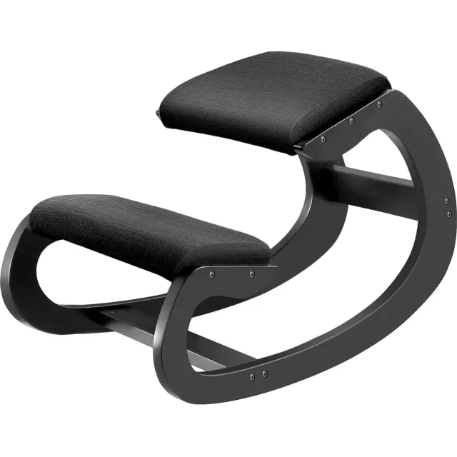 Ayangoods Ergonomische Kniestoel voor Gezonde Werkhouding - Verstelbare Stoel met Orthopedisch Design - Rugcorrectie en Comfortabel Zitten - In Hoogte Verstelbaar - Duurzaam en Stijlvol Zwart