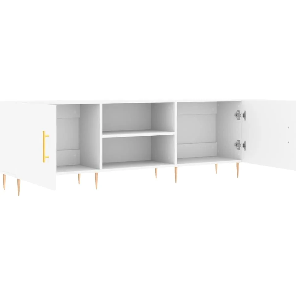 vidaXL Tv-meubel 150x30x50 cm bewerkt hout wit, foto 3