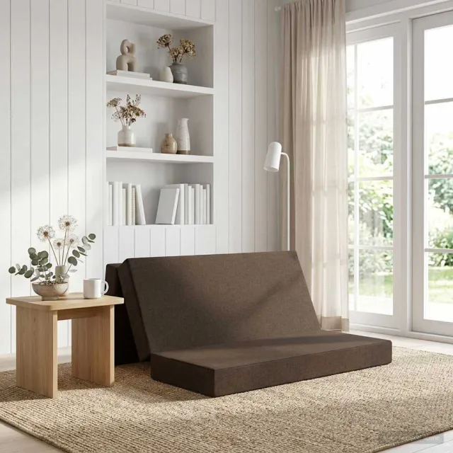 vidaXL Vouwbare Bankbed 200 x 67 x 45cm Taupe