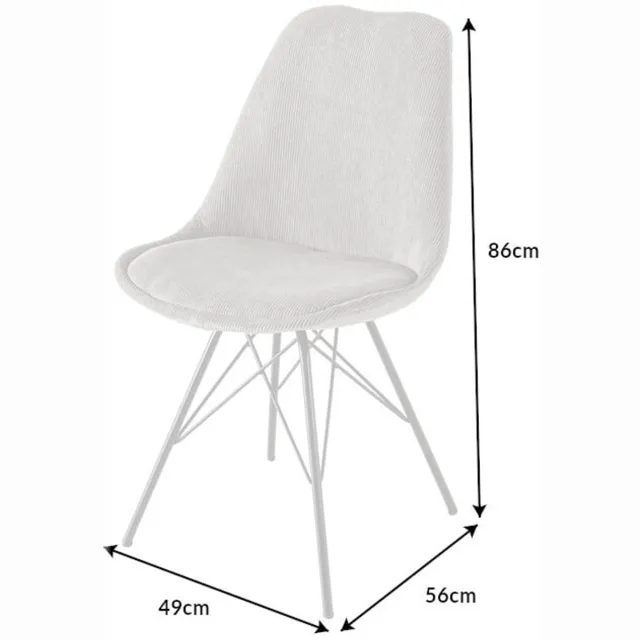 Invicta Interior Design stoel SCANDINAVIA MEESTERSTUK grijs koord zwart metalen frame - 43696