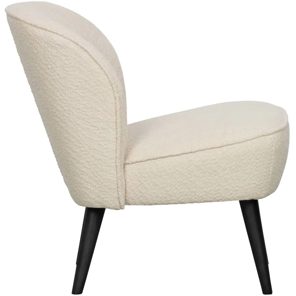 WOOOD Sara Fauteuil - Velvet - Donkerbruin - 71x59x70, foto 5