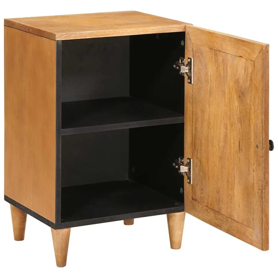 vidaXL Badkamerkast 38 x 33 x 58 cm Massief Mango Hout bruin, foto 2