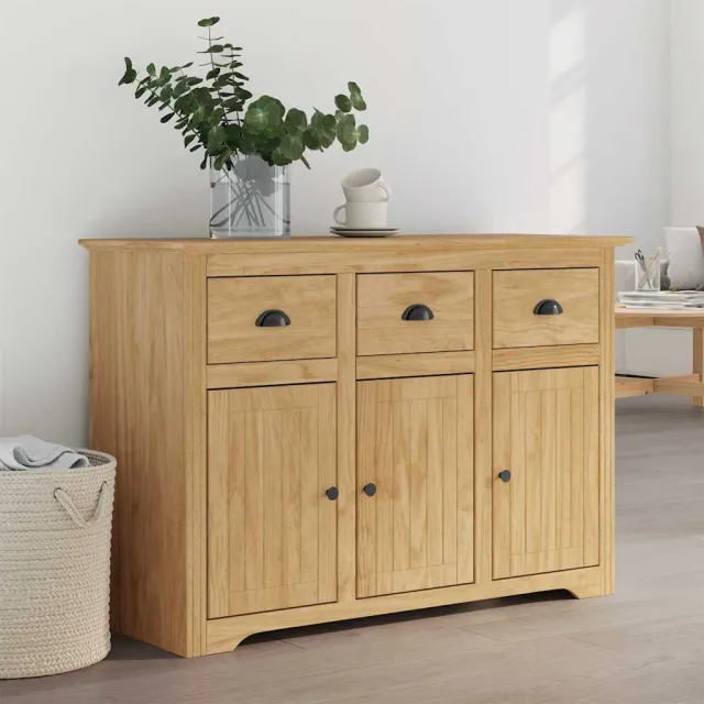 vidaXL Dressoir BODO Honingbruin 115,5 x 44 x 80 cm Bewerkt hout bruin, foto 2