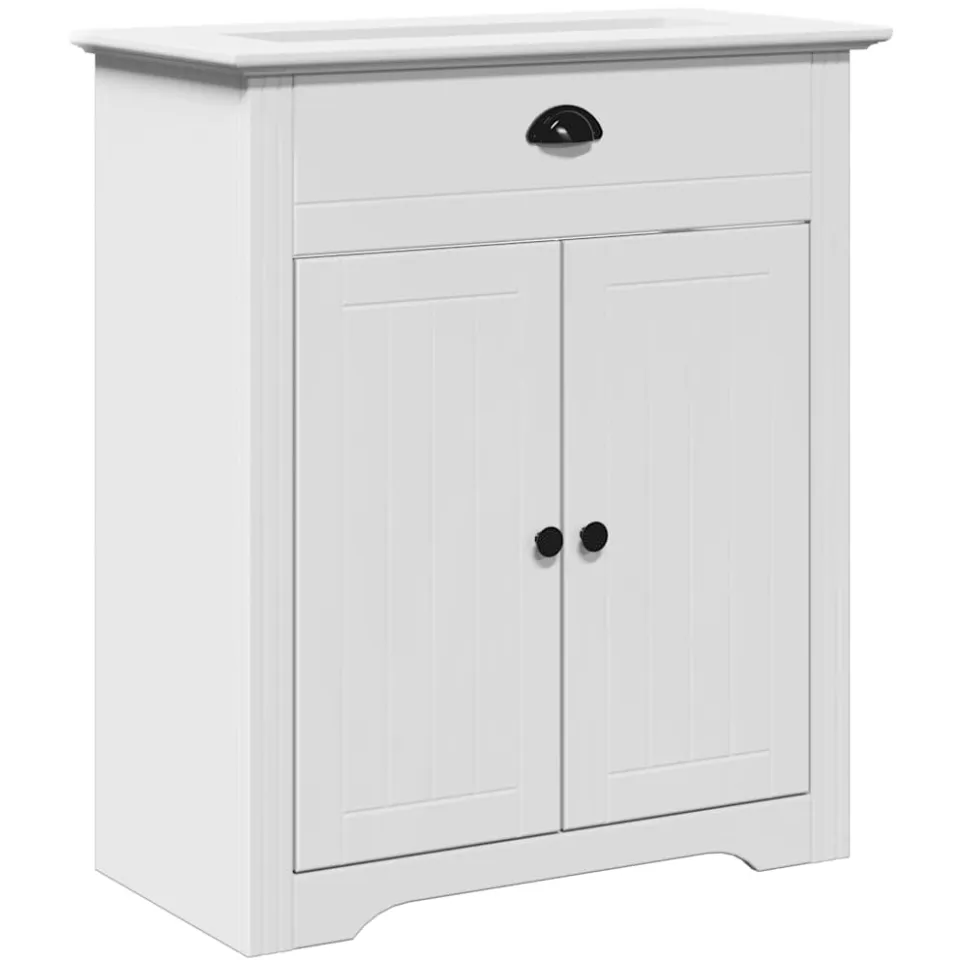 vidaXL Wastafelkast BODO 70x35x80 cm wit, foto 3