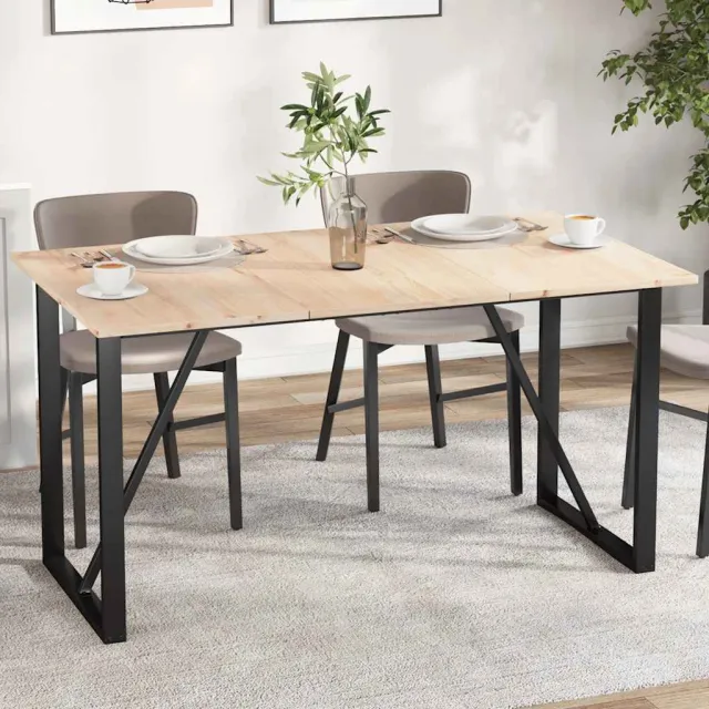 vidaXL Tafelbladen 3 st rechthoekig 80x47x1,7 cm massief grenenhout Bruin