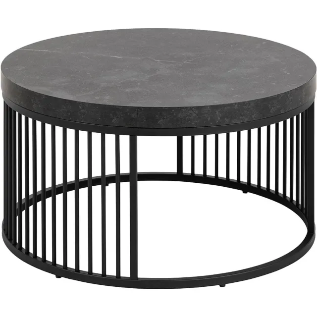 Giga Living Salontafel Diego - Zwart - 65x65x35cm