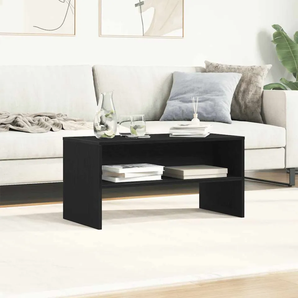 vidaXL Tv-meubel 80x40x40 cm spaanplaat zwart eikenkleurig, foto 3