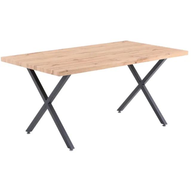 eetkamertafel Poznan eiken Bruin