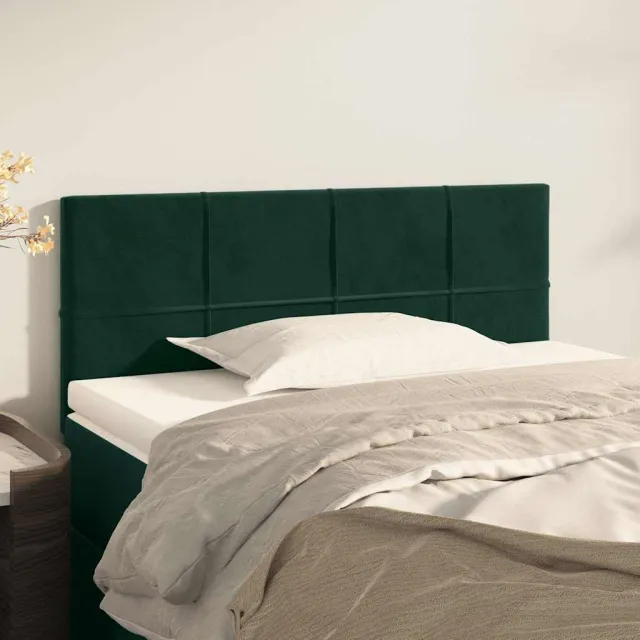vidaXL Hoofdbord 90x5x78/88 cm fluweel donkergroen groen