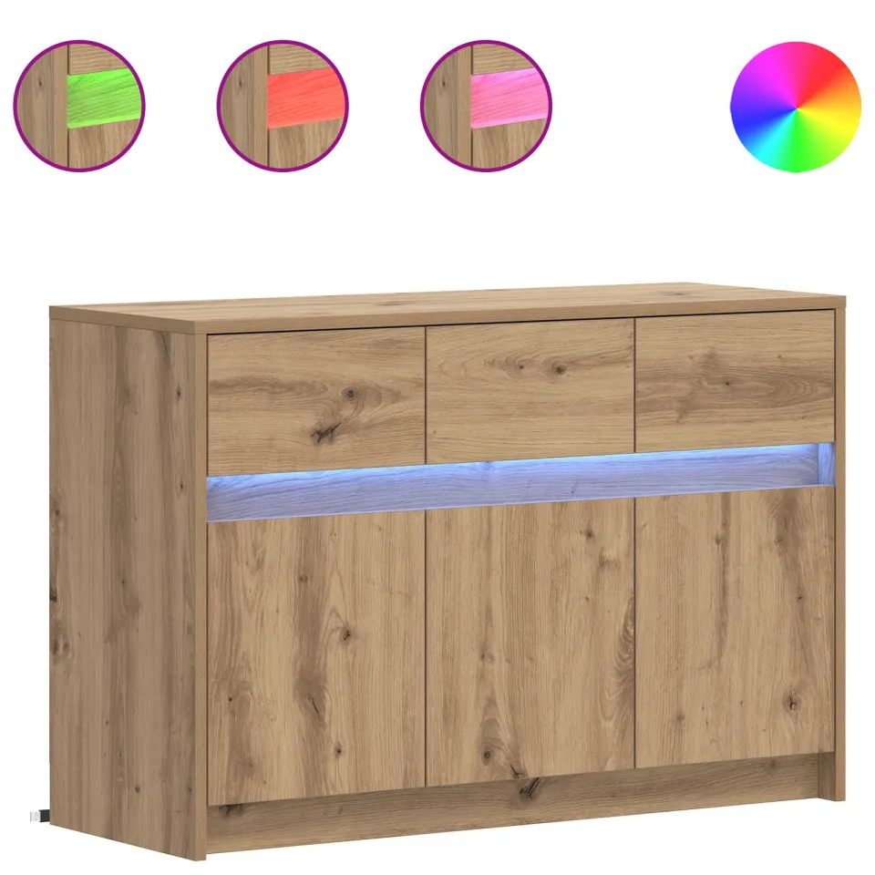 vidaXL TV-kast 91 x 34 x 61 cm Artisanaal eiken Bewerkt hout Bruin