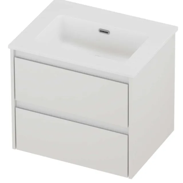 Proline Tribute Badmeubelset Porselein Elegant 60x46x54 cm Mat White Glans Wit