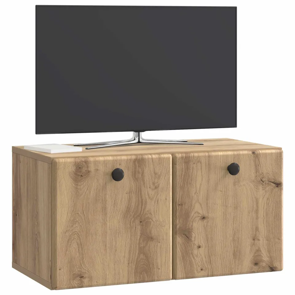 vidaXL Wandbeugel TV-kast 59,5 x 31 x 30 cm Artisanaal eiken Bruin