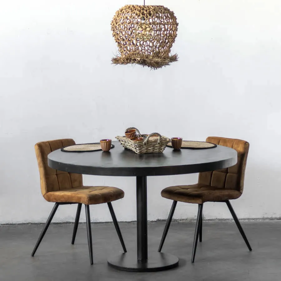 Giga Meubel Eettafel Dinand Zwart 110cm, foto 2