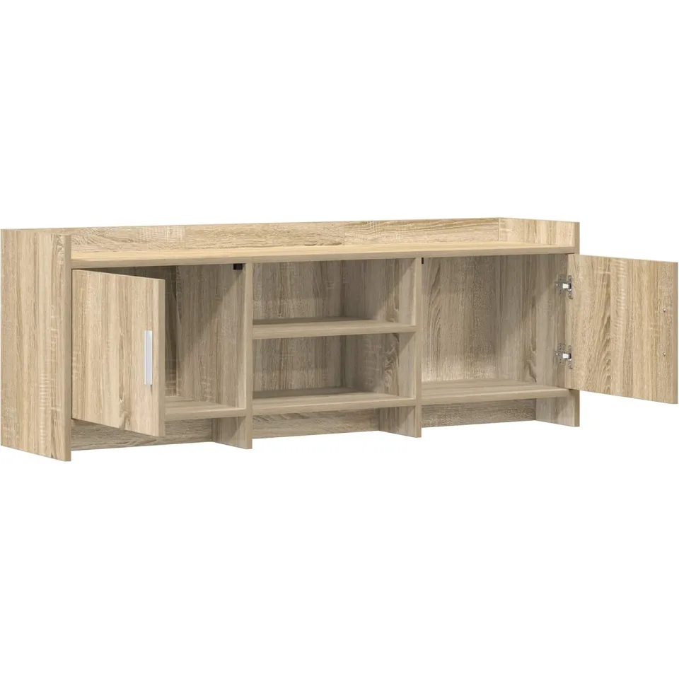 vidaXL TV-kast 130 x 33 x 47 cm Sonoma Eiken Bewerkt hout, foto 4
