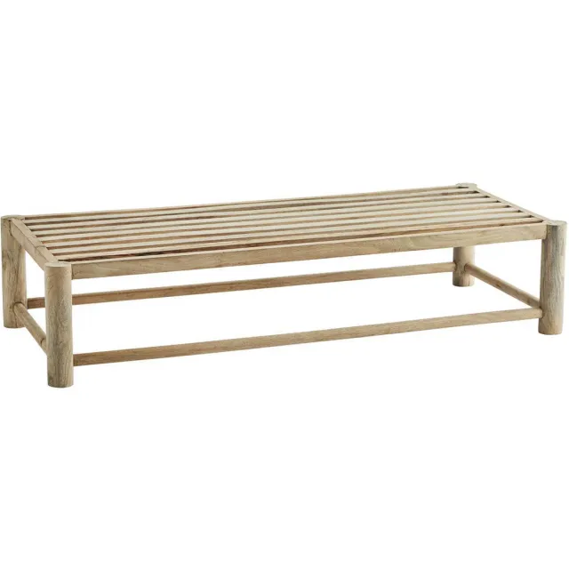 Madam Stoltz houten bankje naturel
