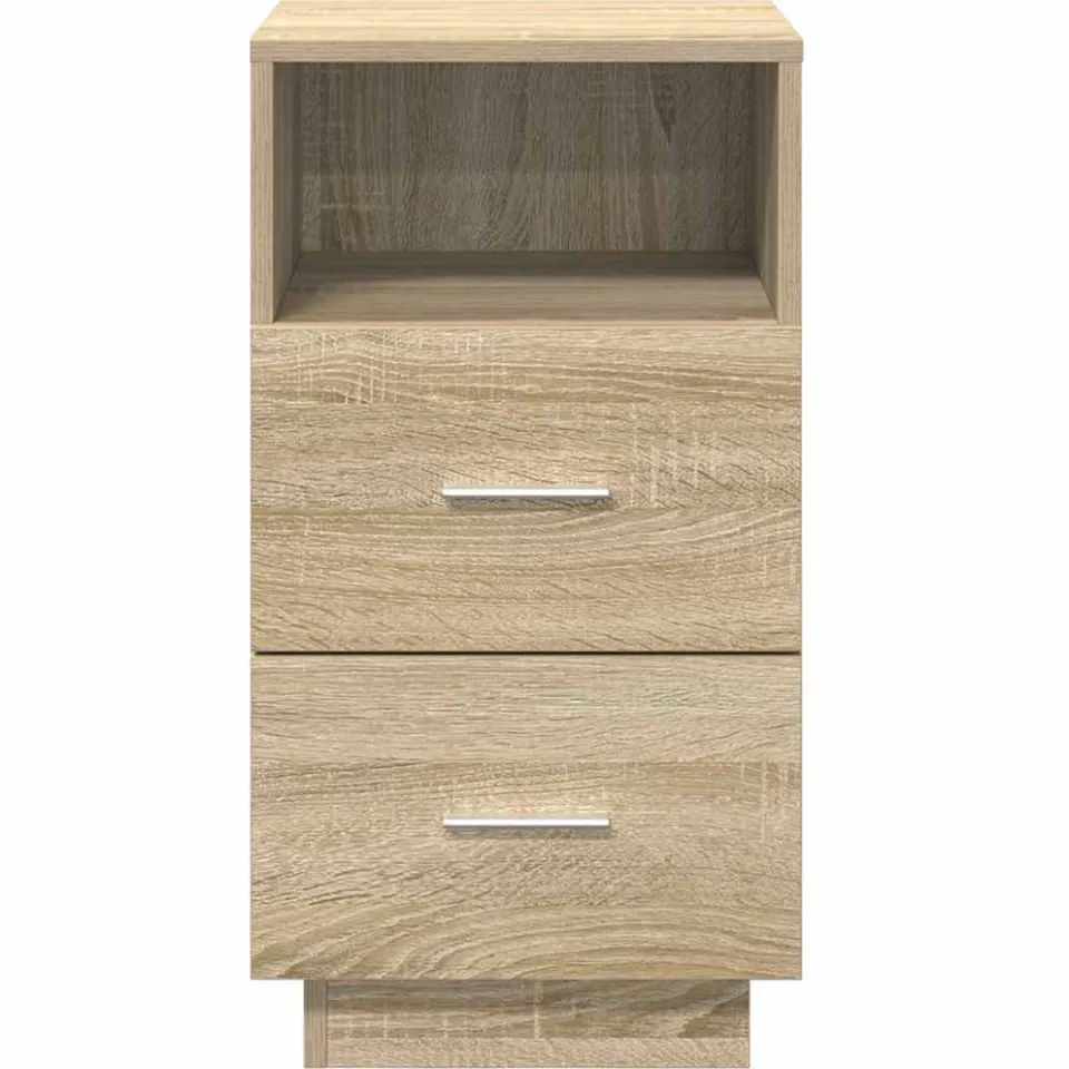 vidaXL Nachtkastjes 2 st met 2 lades 36x36x68 cm sonoma eikenkleurig, foto 4