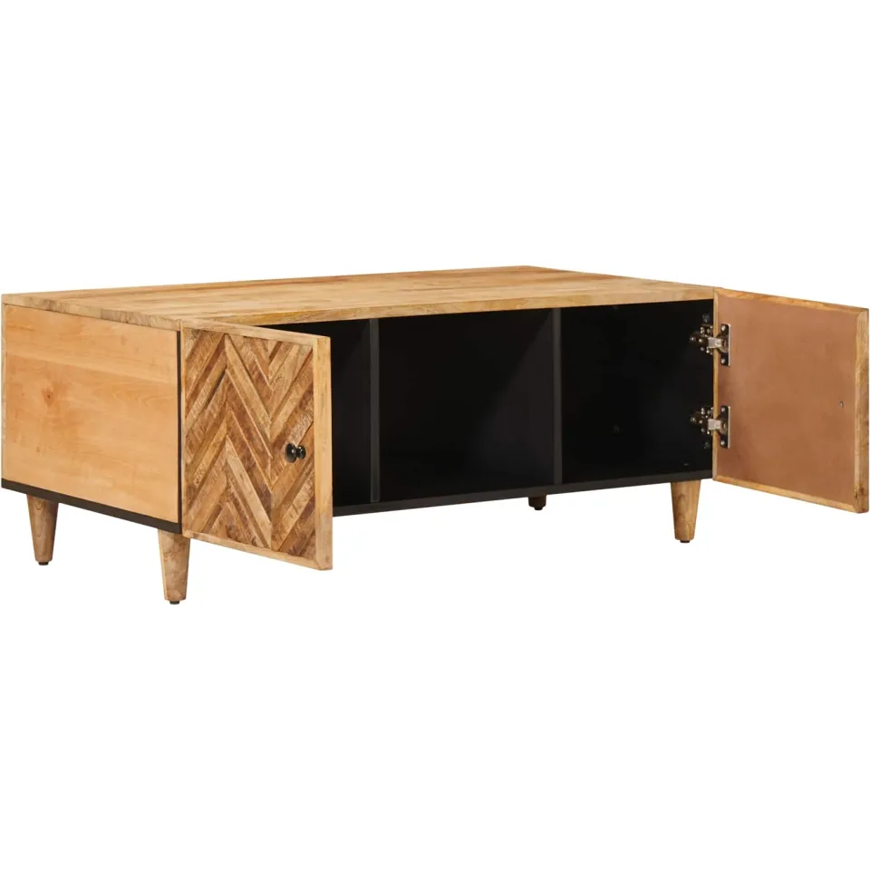 vidaXL Salontafel Bruin 100 x 54 x 40 cm Massief Mango Hout, foto 2