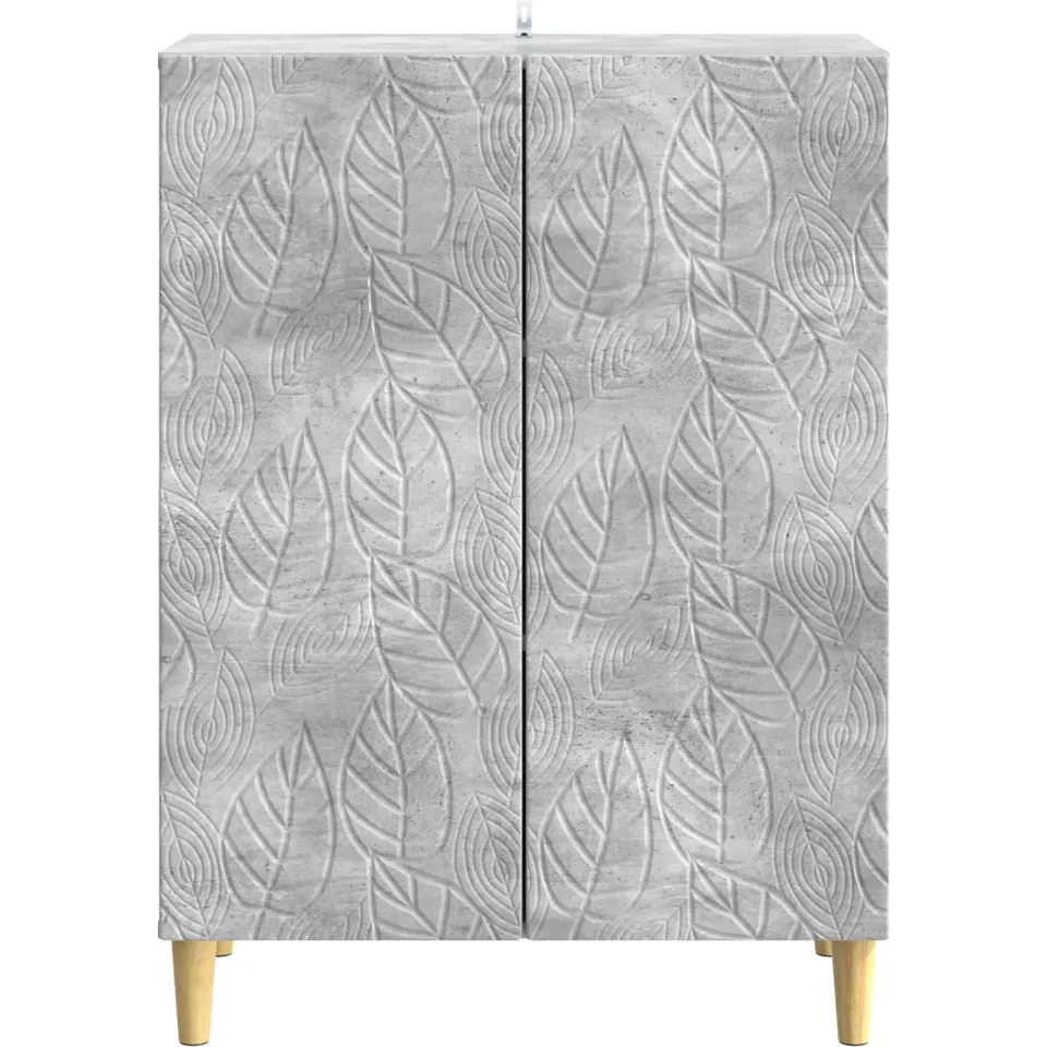 vidaXL Dressoir Betongrijs 66 x 34,5 x 90 cm Bewerkt hout grijs, foto 4