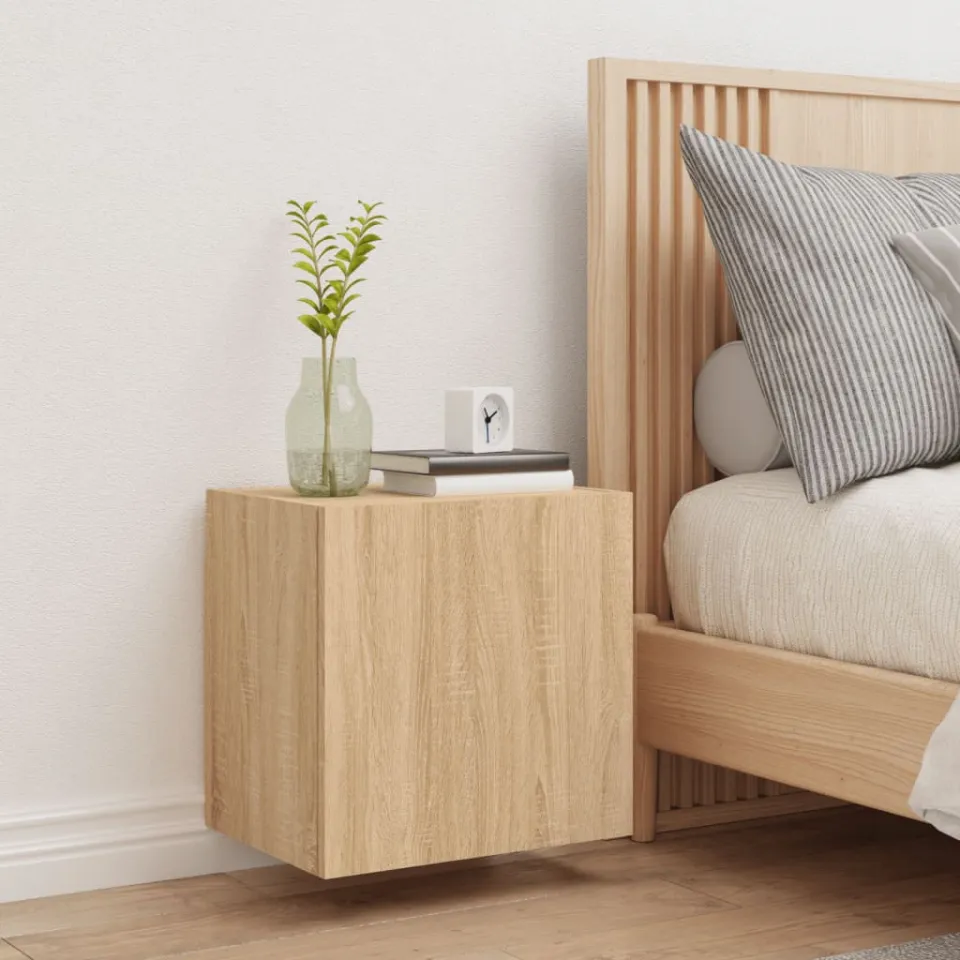 vidaXL Tv-wandmeubel 40,5x30x40 cm bewerkt hout sonoma eikenkleurig, foto 3
