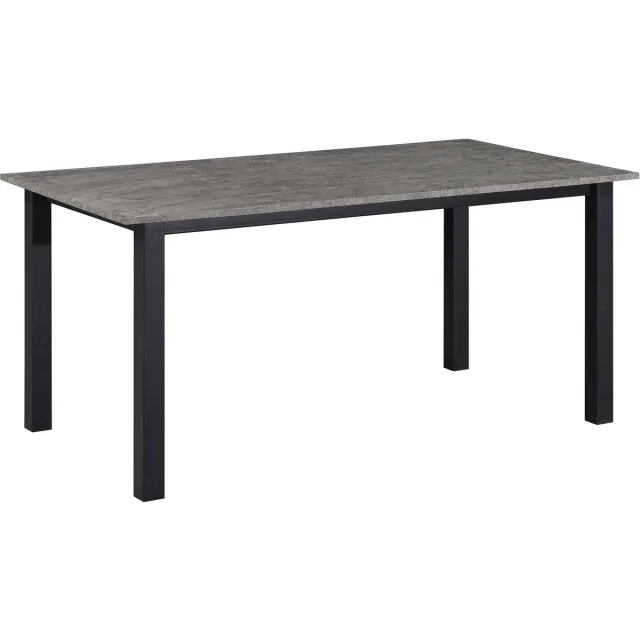 Notio Living Durham-Eettafel 160x90 cm, 6 plaatsen in beton uiterlijk Grijs