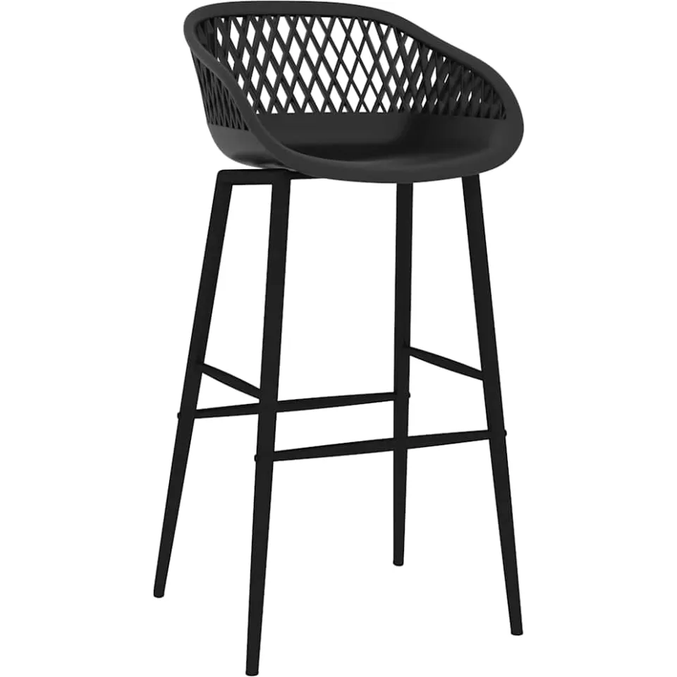 vidaXL Barstoelen 2 st zwart, foto 2