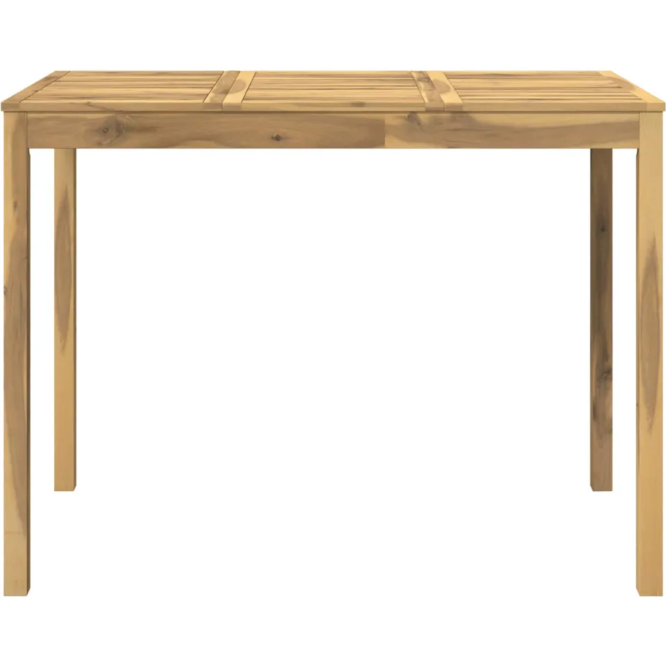 vidaXL Tuinbar Tafel LAREN Witgewassen 141 x 80,5 x 105 cm Bruin