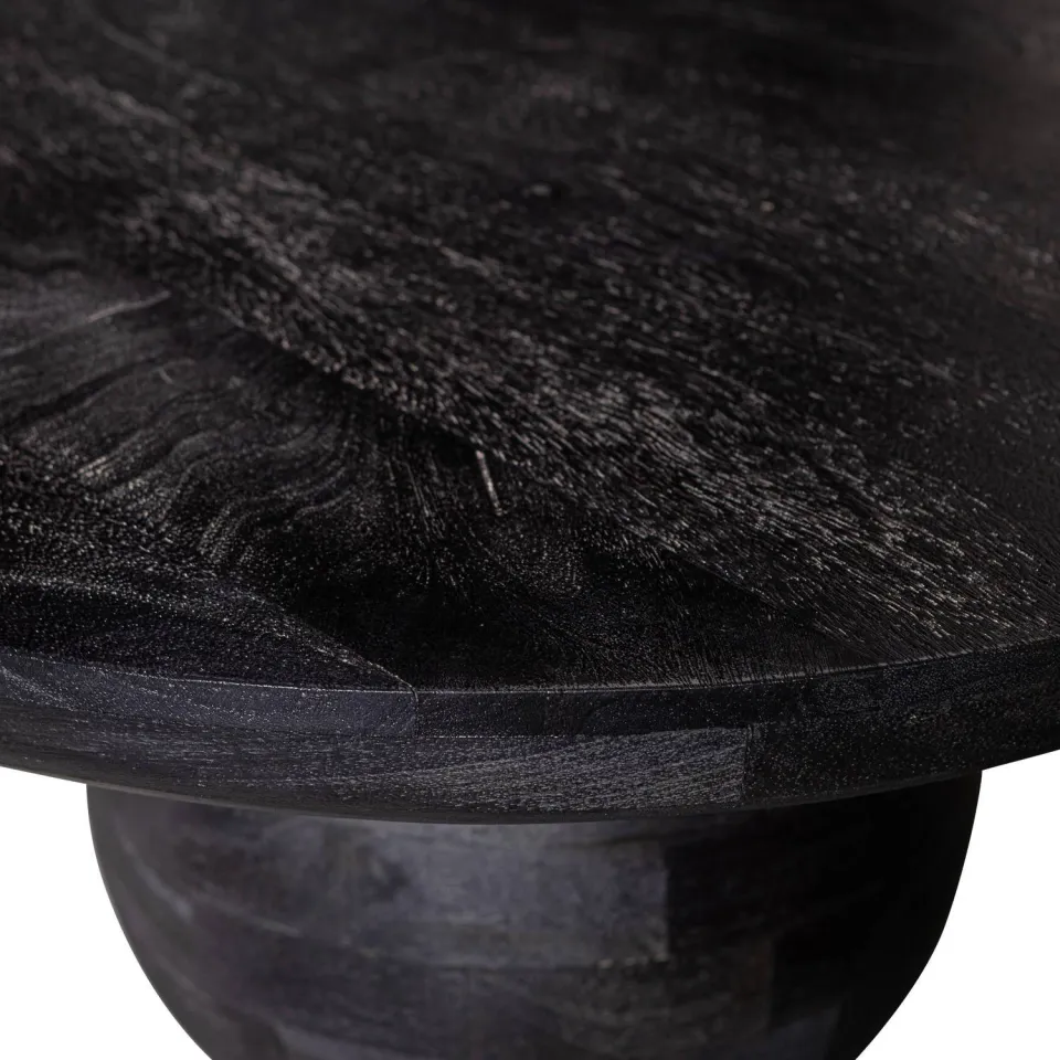 WOOOD Steppe Salontafel - Mango Hout - Zwart - 38x110x72, foto 6