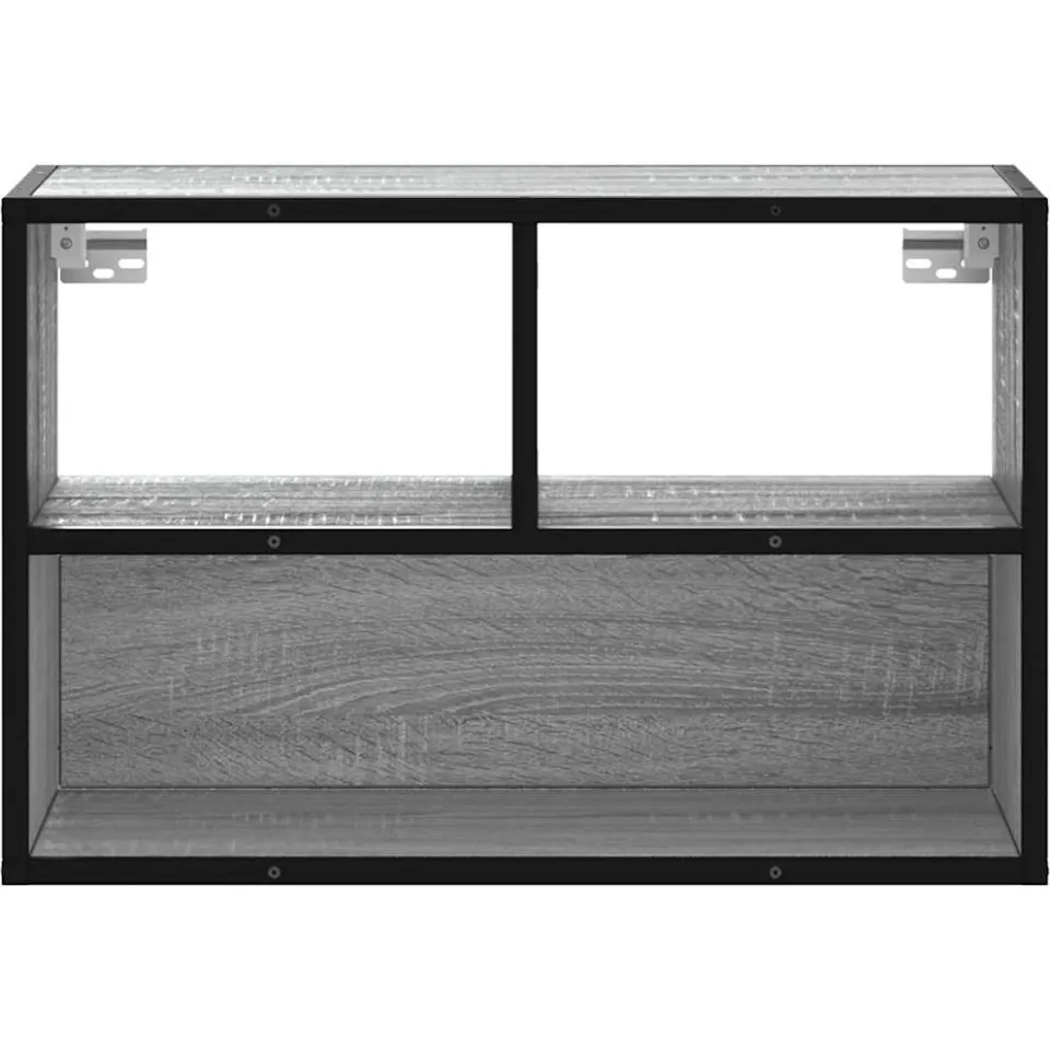vidaXL Tv-meubel 60x31x39,5 cm bewerkt hout metaal grijs sonoma eiken, foto 4