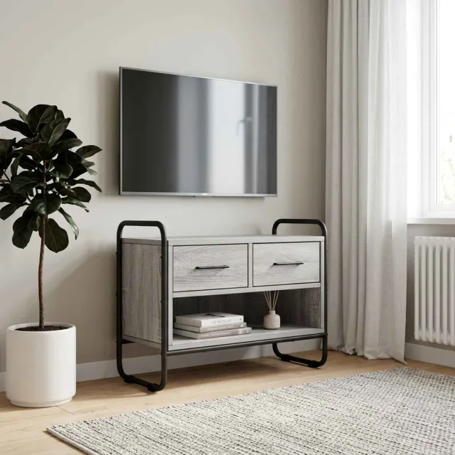 vidaXL Tv-meubel 60 x 30 x 50 cm Grijs Sonoma Bewerkt hout, foto 2