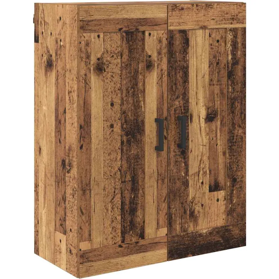 vidaXL Wandkast Oud Hout 69,5 x 34 x 90 cm Bewerkt hout bruin, foto 3