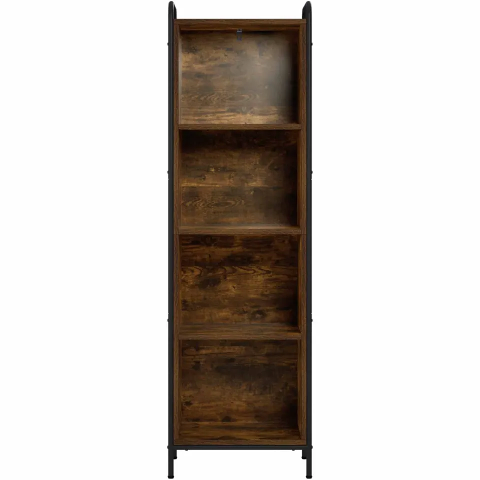vidaXL Boekenkast 55,5 x 33 x 174 cm Bewerkt hout Gerookt eiken Bruin