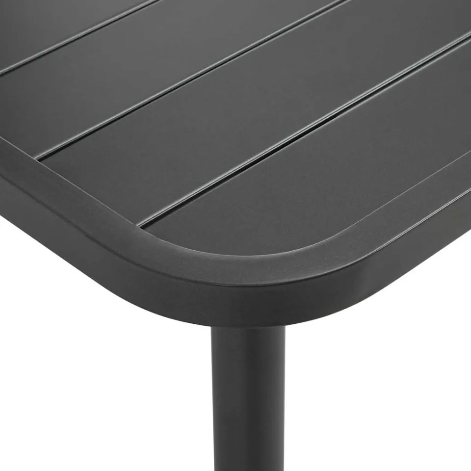 vidaXL Tuintafel 150x90x72 cm staal donkergrijs grijs, foto 3