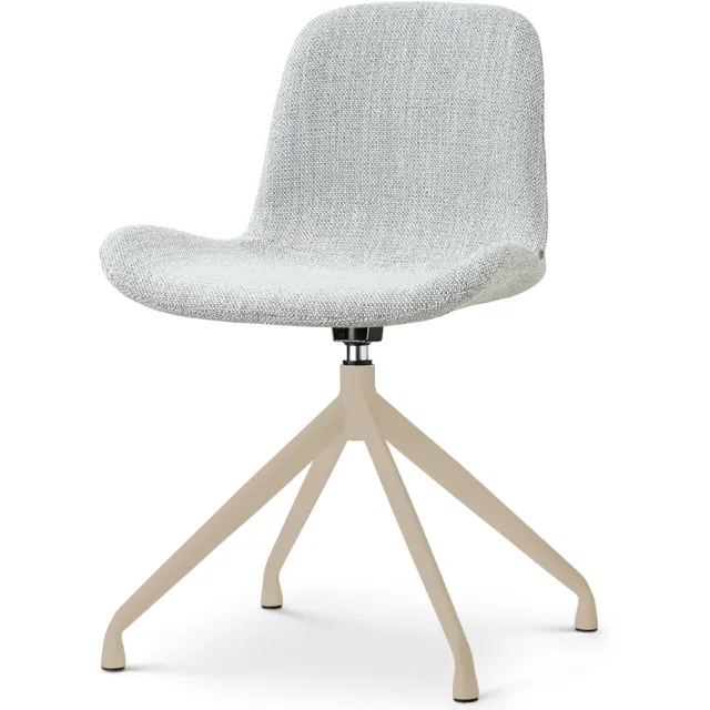 Nolon Nola-Fé draaibare eetkamerstoel grijs melange - beige onderstel
